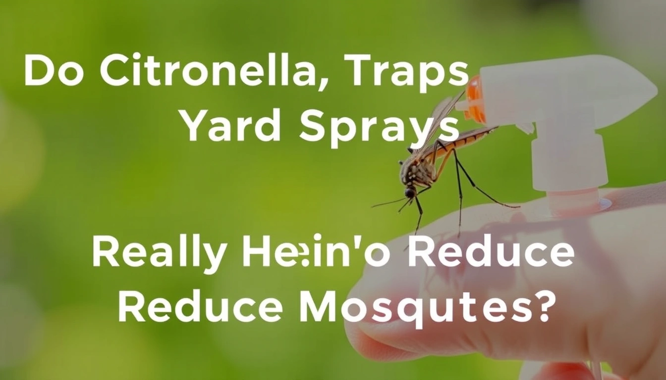 Do Citronella, Traps, and Yard Sprays Really Help Reduce Mosquitoes? Do Citronella, Traps, and Yard Sprays Really Help Reduce Mosquitoes?