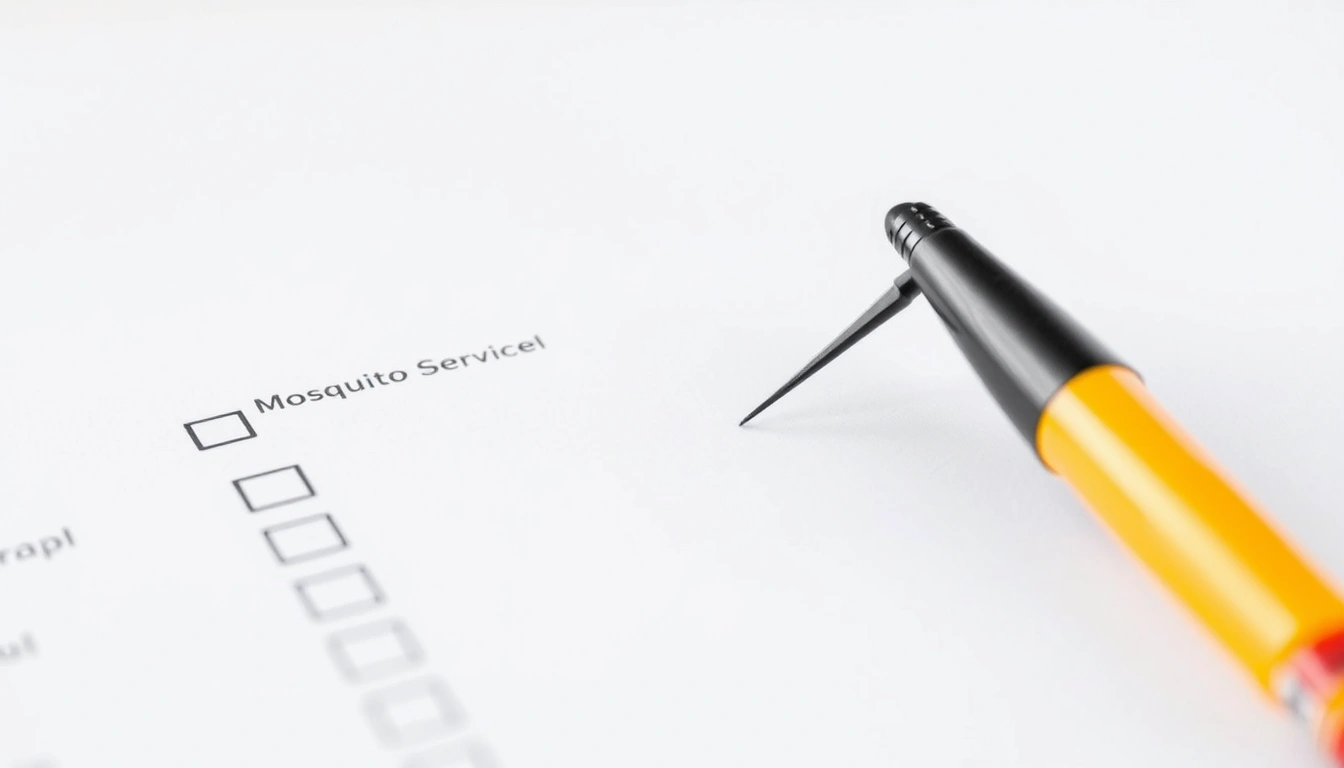 Mosquito Control Service Checklist for First-Time Customers Mosquito Control Service Checklist for First-Time Customers