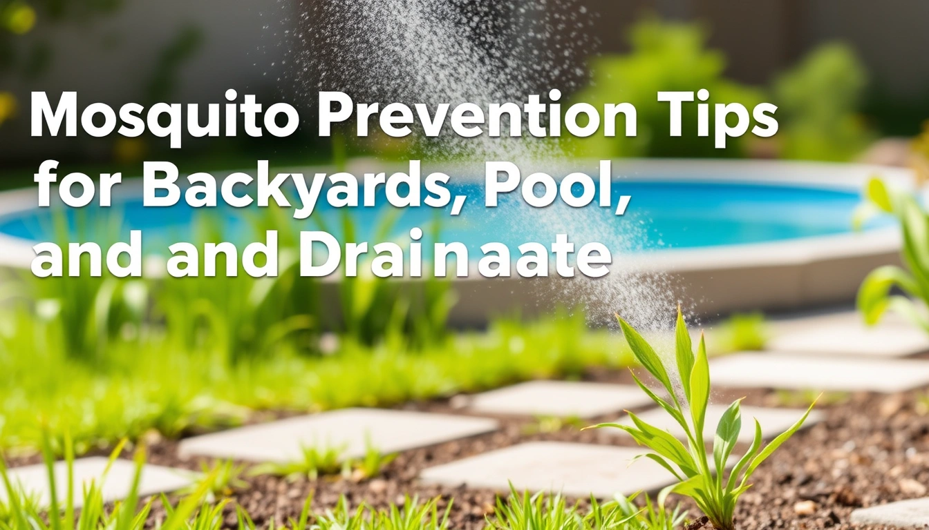 Mosquito Prevention Tips for Backyards, Pools, and Drainage Areas